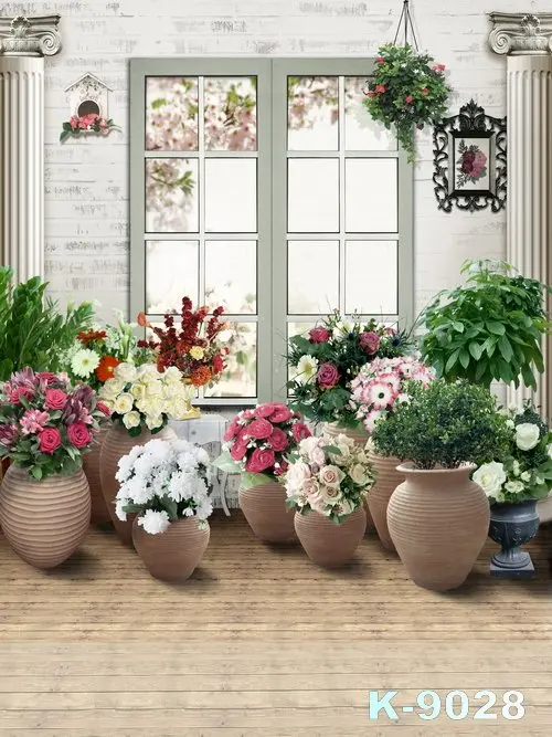 Клот Фоновая ткань с темой различных цветов Зеленый экран Большие окна Фотостудии Фоны Деревянный напольный фоновый стенд.