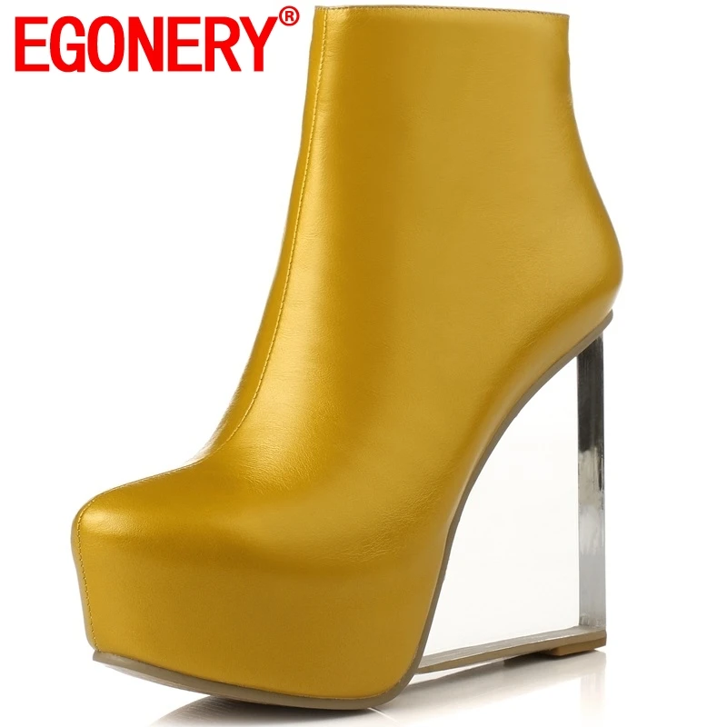 Женские ботильоны на очень высоком каблуке из натуральной кожи|egonery shoes|shoes
