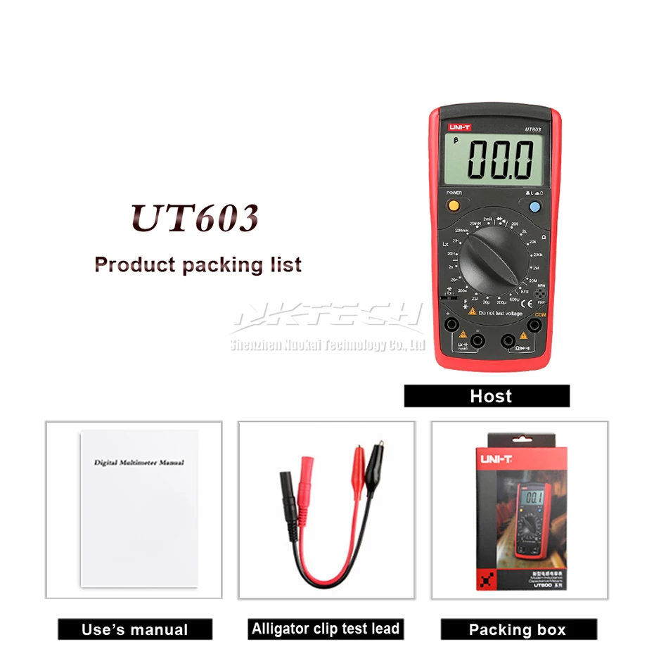 Цифровой мультиметр UT603 UT601 измеритель индуктивности Ohmmeter сопротивление емкости
