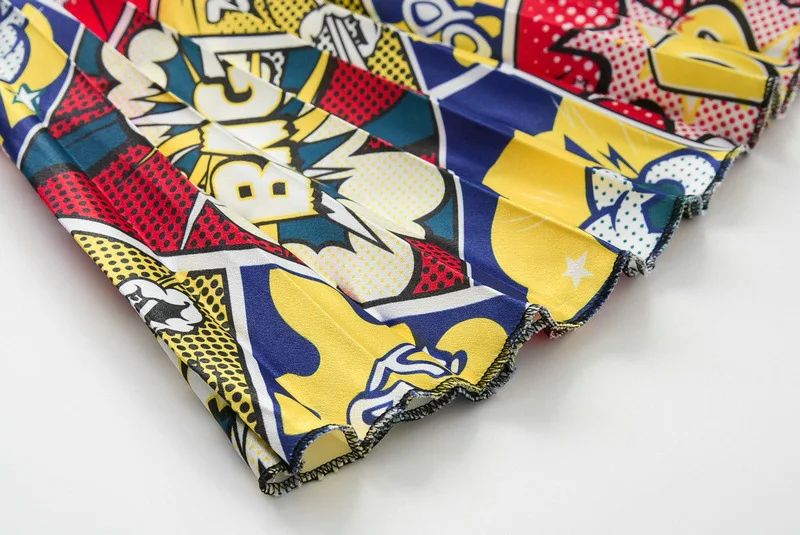 Женская длинная Плиссированная юбка с принтом из мультфильма уличная до