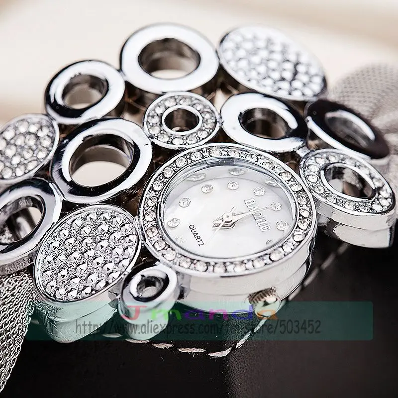 50 шт./лот специальный циферблат часы с сетчатым ремешком дизайнерский браслет