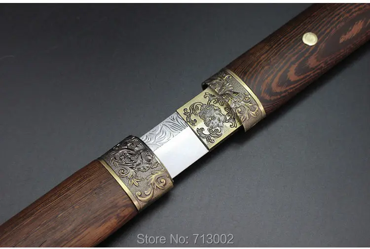 Качественный Китайский Меч кунг-фу Sharp Wushu Sword Han Jian Full Tang клинок из марганцевой