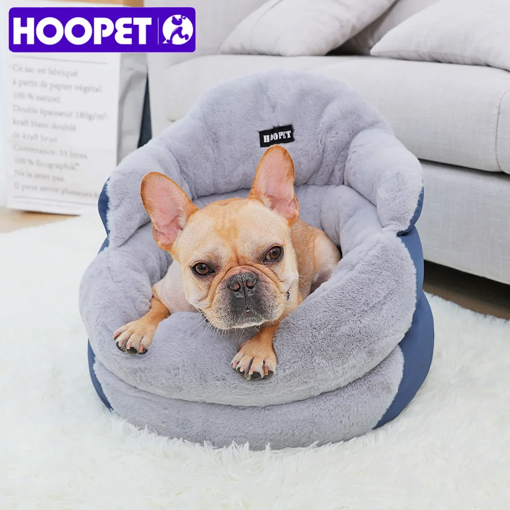 

HOOPET Hand Wash Fiber Dog Bed Winter Warm Pet Heated House Small Puppy Kennel for Cats Sleeping Bag Nest