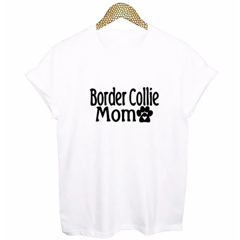 SDRawing Border Collie Mom Dog Lover Paw Print футболка много цветов на заказ тройник подарок