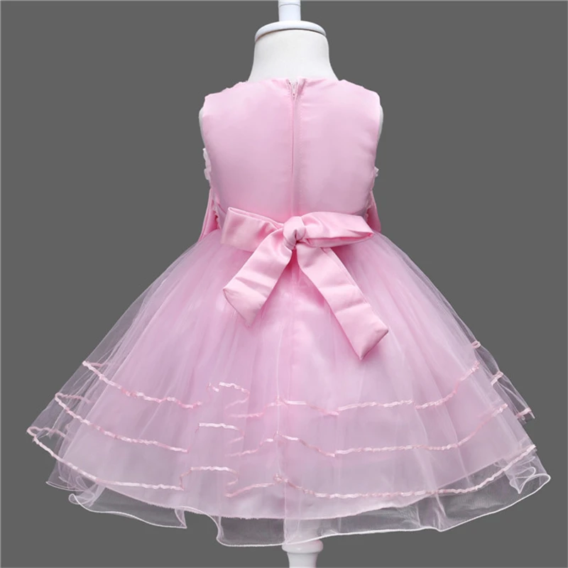 Yeedison Cute Flower Girls Dress Summer Bow Kids Princess Dresses For Girl Party And Wedding Costume 2018 New Children Ball Gown | Детская
