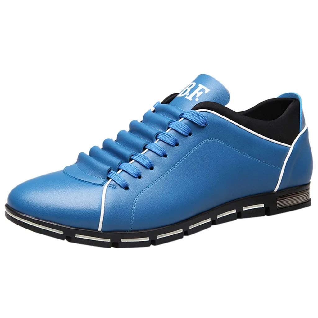 New Big Size 38-48 Men Shoes Leather Summer Round Toe Casual Fashion For Men's Flat | Обувь