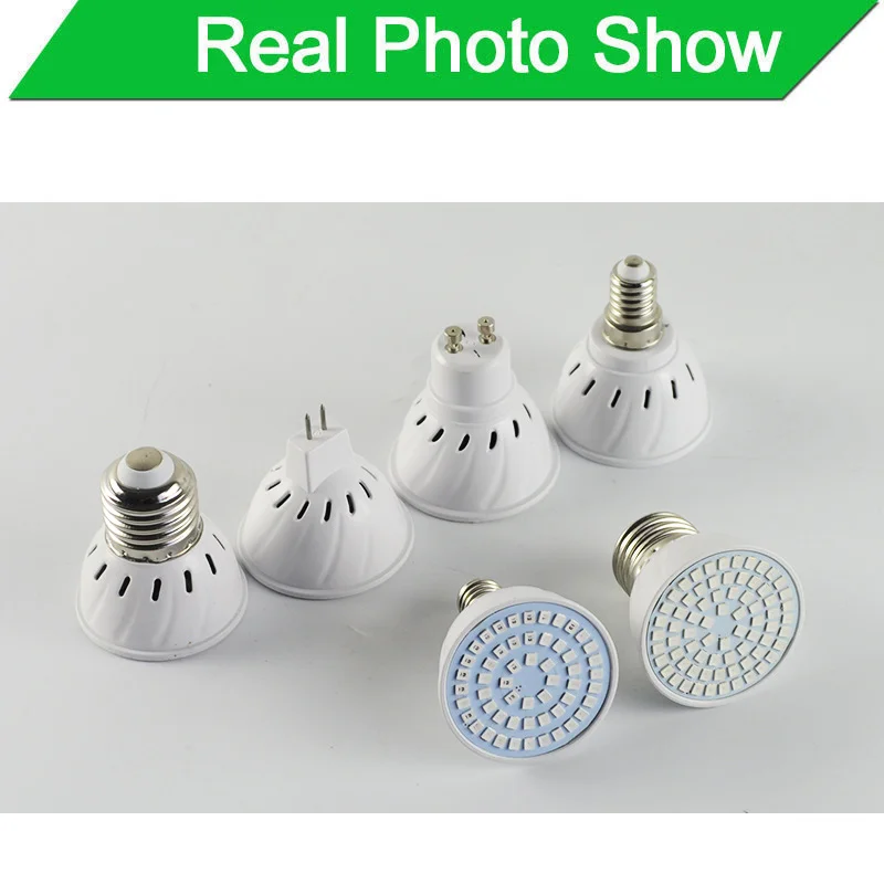 5 шт./лот лампа для выращивания растений E27 E14 MR16 GU10 110 В 220 2835SMD полный спектр