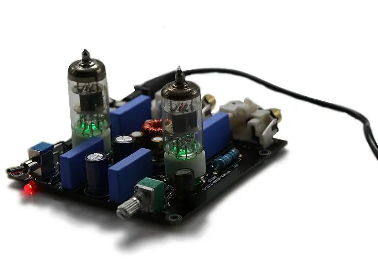 FX-аудио сигнала тревоги ЕС DC12V 1A мини 6J1 клапан ламповый предусилитель стерео аудио hi-fi буфера Amp гарнитура ламповый усилитель-01