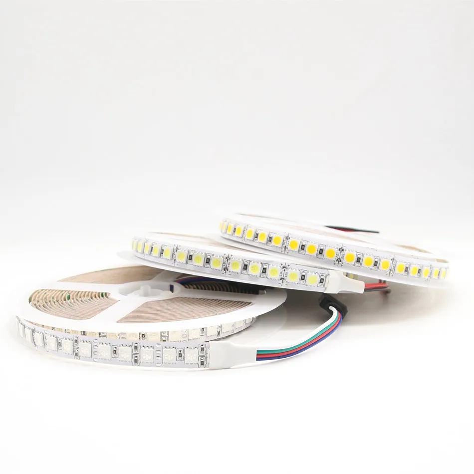 SMD 5050 RGB Светодиодная лента 5 м 600 светодиодный DC 12 В не водонепроницаемый Fita
