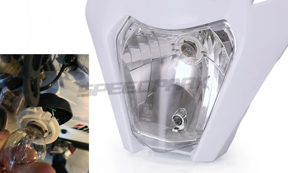 Moto rcycle Универсальный головной светильник налобный фонарь для 18 KTM Headligt EXC XCF SX F SMR Enduro Байк супер moto E-moto