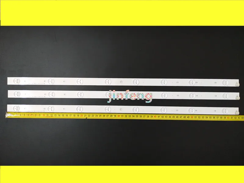 

3pcs x 32 inch LED Backlight Strips for 32'' TV Toshiba 32P1300D (G) SUT320AF9_REU1.0_121012-8LED 630mm