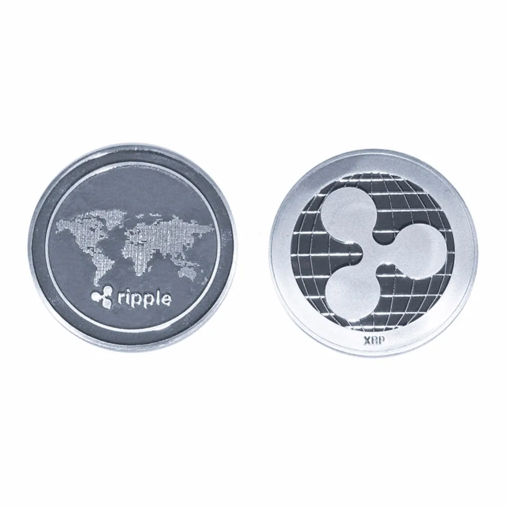 1 шт. монета ряби памятная круглая XRP криптовалюты Коллекционная Биткоин