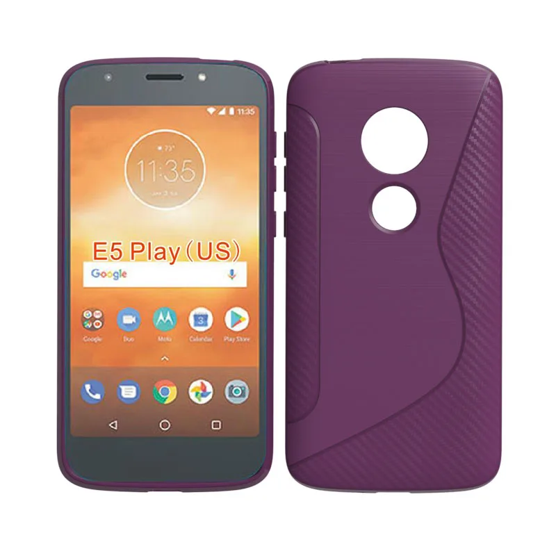Брендовый Мягкий защитный чехол из ТПУ для Motorola Moto E5 Play 2018 (версия США)|Бамперы| |