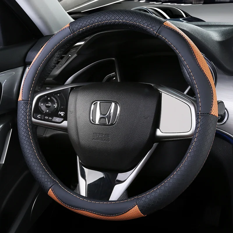 Верхние кожаные чехлы на руль для Honda Passport Pilot Vezel автомобиля с. | Автомобили и