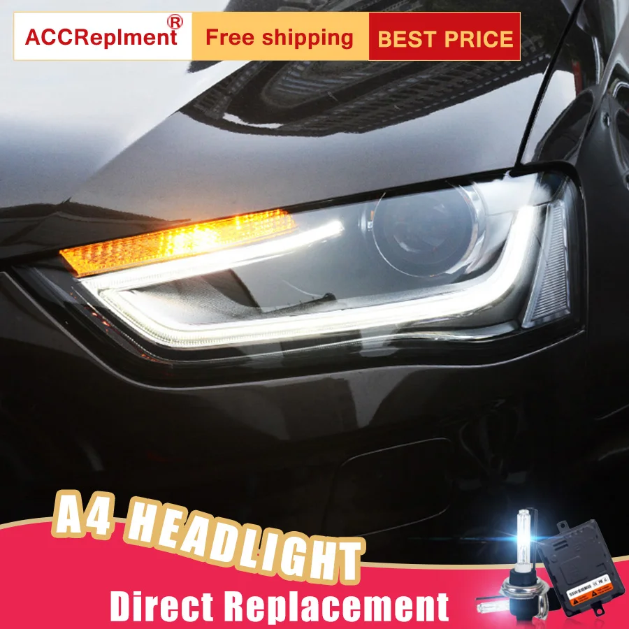 2 шт. светодиодный светодиодные фары для Audi A4 2013 2016|Фара авто в сборе| |