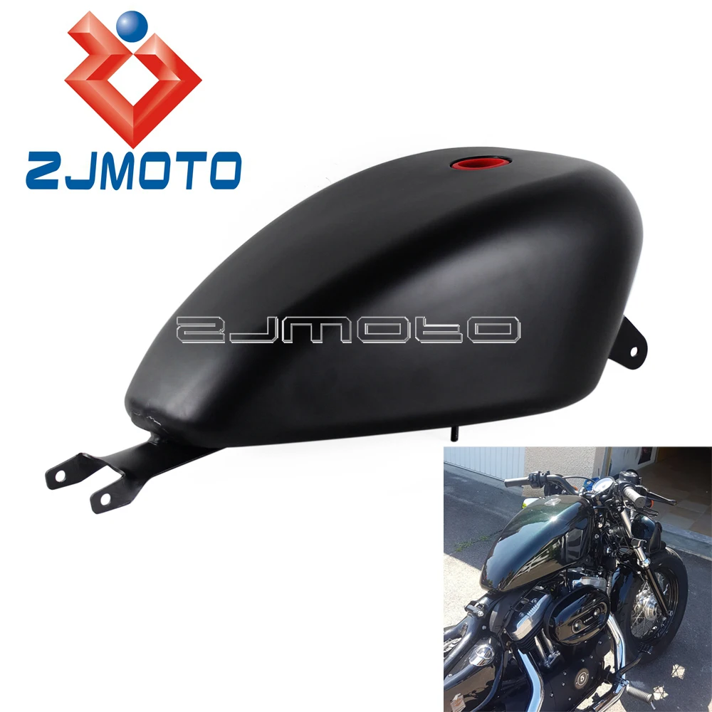 Топливный бак серого/черного цвета для Harley Sportster Low Custom Roadster XL 1200 883 2004 2006 3 галлонов