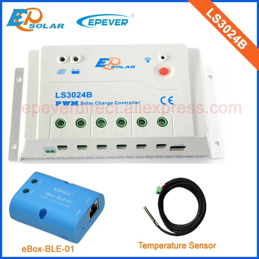 Солнечный регулятор PWM 30A 30amp LS3024B с функцией bluetooth для использования и датчика