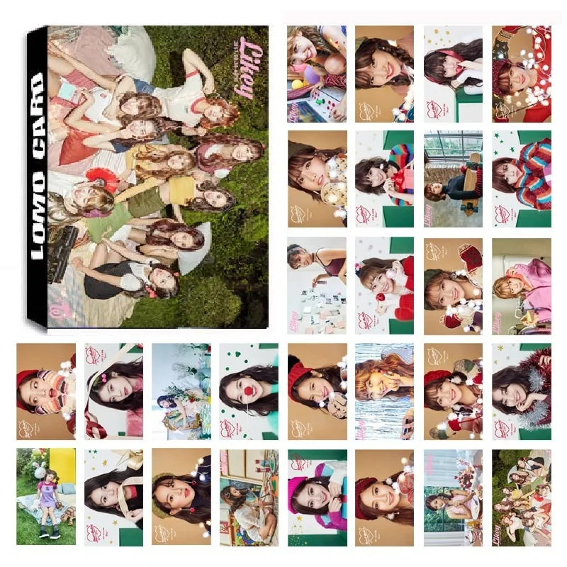 Фотоальбом KPOP TWICE Girls Team 7 30 шт./компл. летняя коллекция HD фотооткрытка с ночным