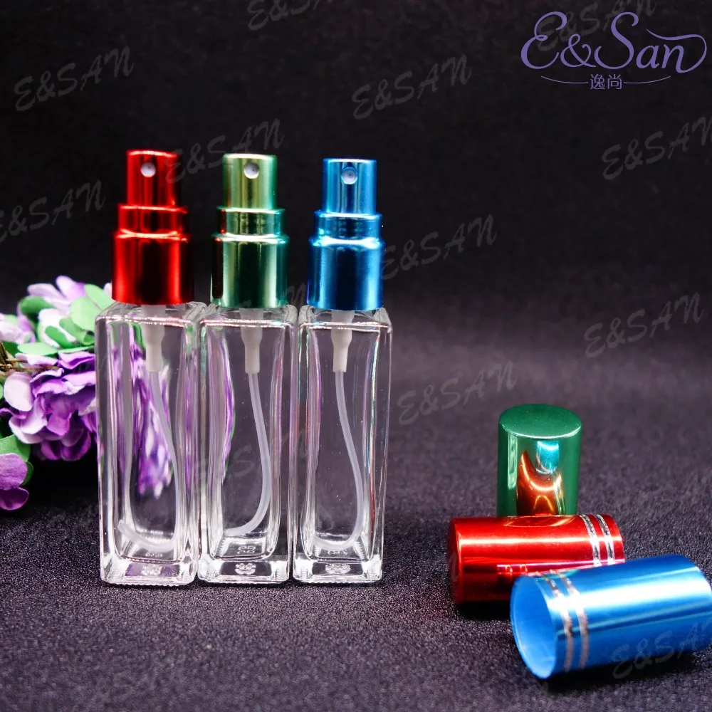 FX571 9ML прозрачная длинная квадратная стеклянная бутылка косметика парфюмерный