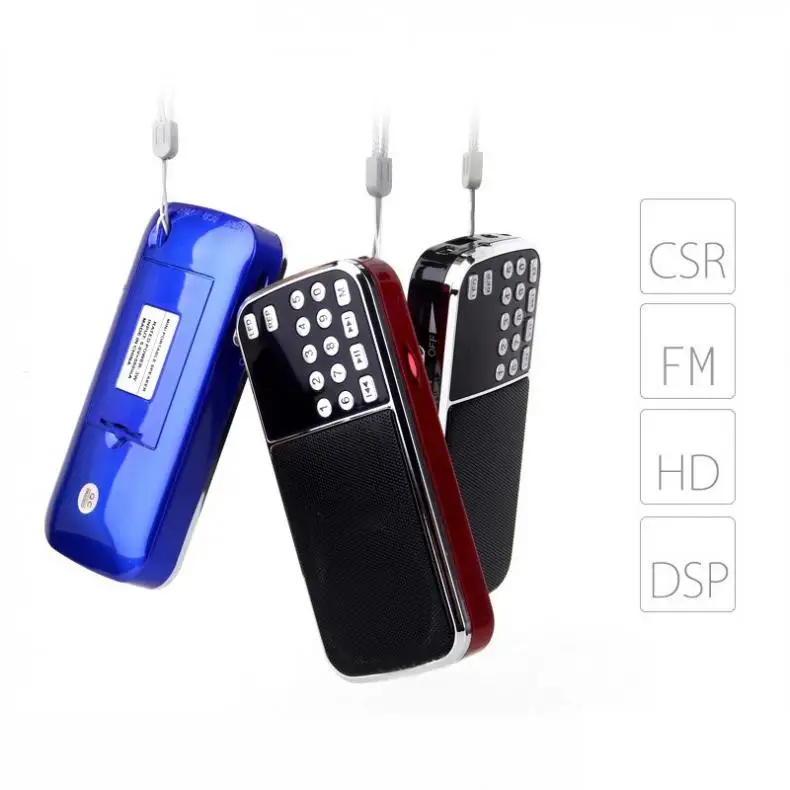Bluetooth портативный fm-радио FM dab радио portatil am FM radyo MP3 телефон музыкальный плеер динамик Поддержка TF карта U диск USB Play