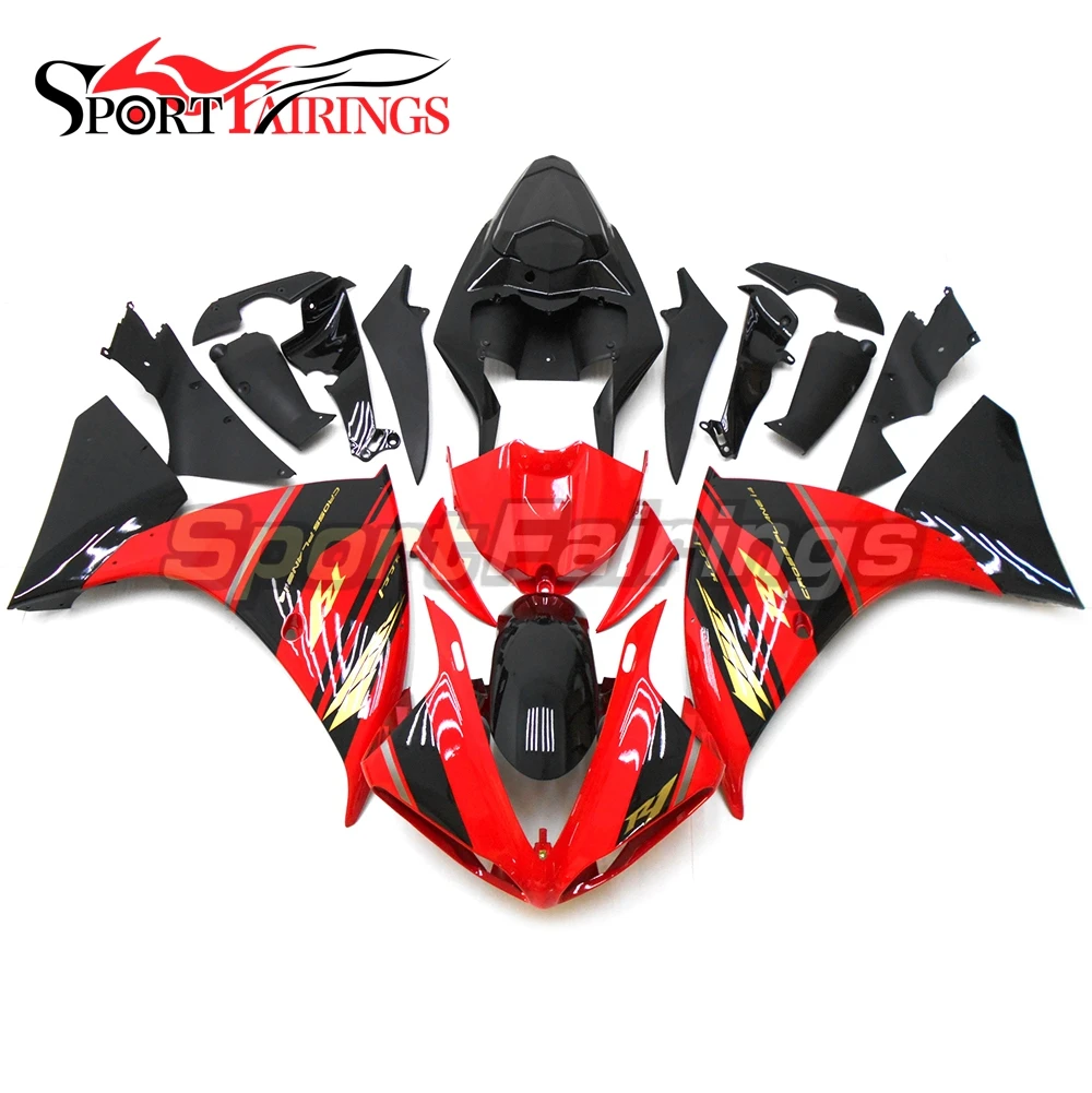 

Injection Plastic Fairings For Yamaha YZF1000 R1 09 10 11 2009 - 2011 ABS Motorcycle Fairing Kit Bodywork Red Black Cowling New