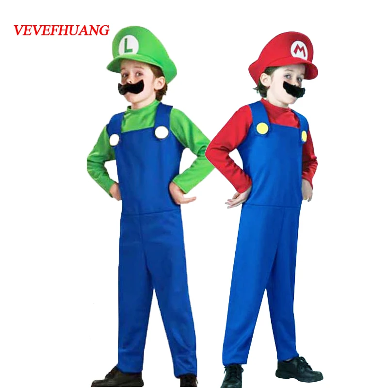 VEVEFHUANG игра животные Хэллоуин костюмы смешной супер брат Брос. Детский
