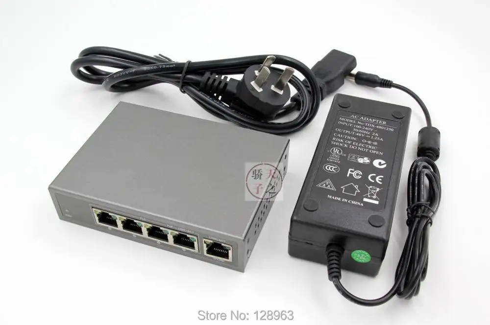 IEEE802.3af/at POE  4 + 1  10/100 / Mini Power over Ethernet 65  48  POE /