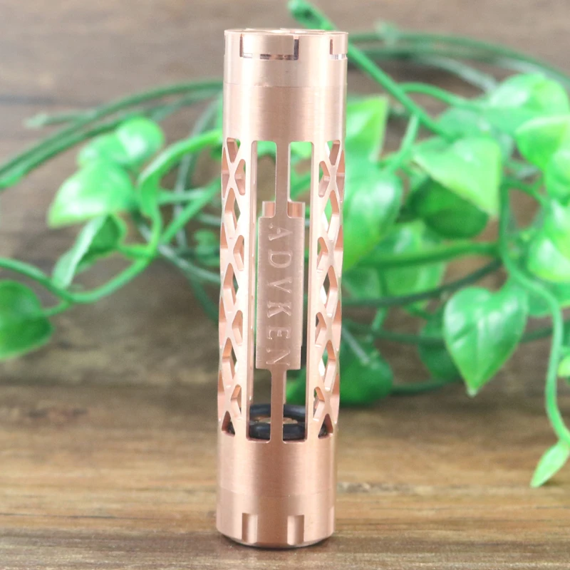Original Copper mechanical mod Honeycomb vaporizer vape pen by Advken fit 18650 battery electronic cigarrate | Электроника