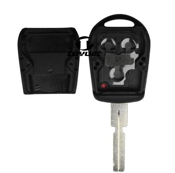 3 кнопки необработанное лезвие автомобильного сигнализатора с брелока для BMW E31 E32 E34 E36 E38 E39 E46 Z3 Чехол ключа + пластиковый коврик