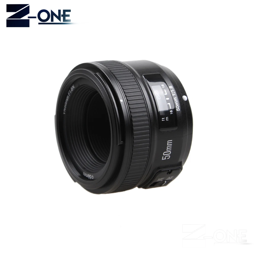 Объектив YONGNUO YN50mm F1.8 для камер Nikon большая диафрагма авто фокус объектив D800 D300 D700