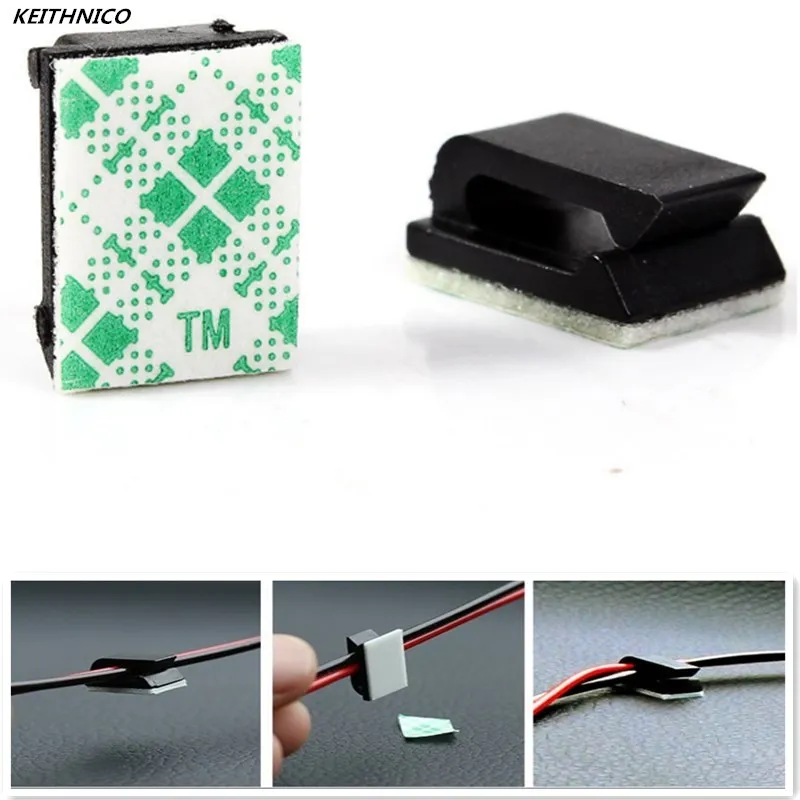25 шт. Автомобильный видеорегистратор USB Кабельный зажим клейкие Кабельные