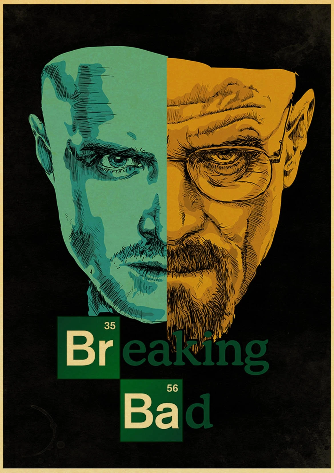 Breaking Bad постеры кино винтажный бумажный постер настенная живопись Duvar tabloar для