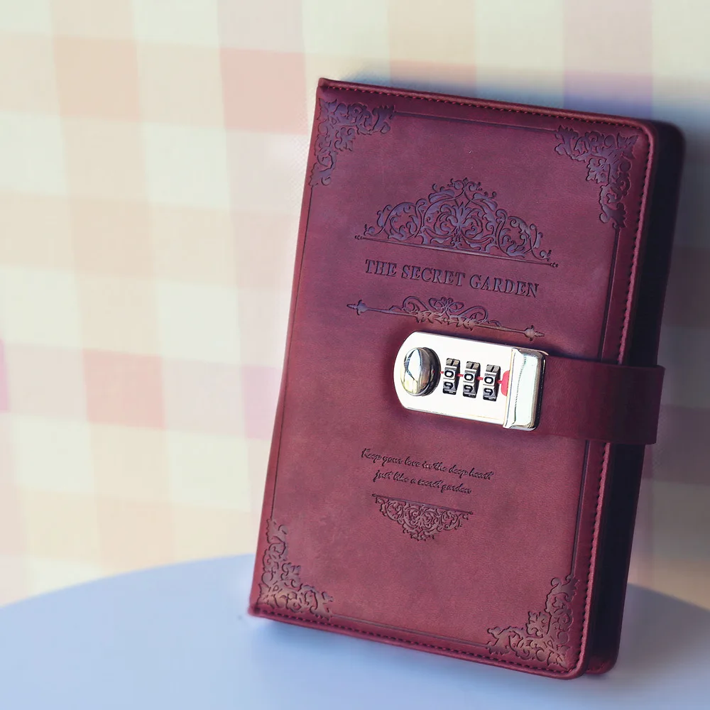 2018 Ретро винтажный блокнот Пароль Книга Планировщик офис леди защита
