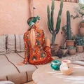 Легкая женская блузка из хлопка с блестками и цветком для девочки, с вышивкой, v-образный ворот, с рукавами-фонариками осенние богемная блузка в стиле хиппи, шикарное blusa E21