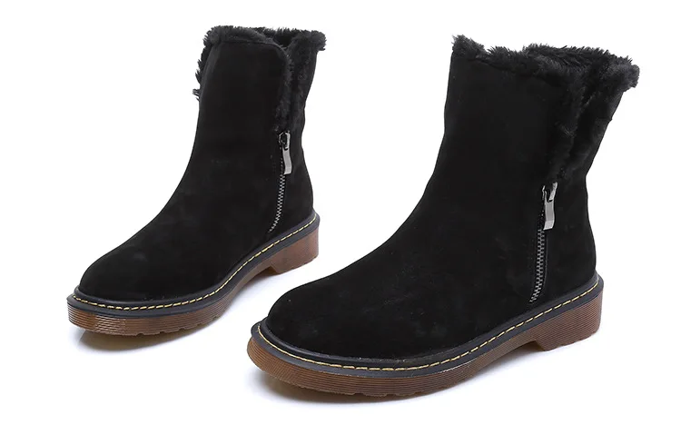 SWYIVY Chaussure Femme/Женская обувь повседневные туфли из флока г. Новые женские зимние ботинки женские зимние короткие плюшевые ботинки женская обувь 43