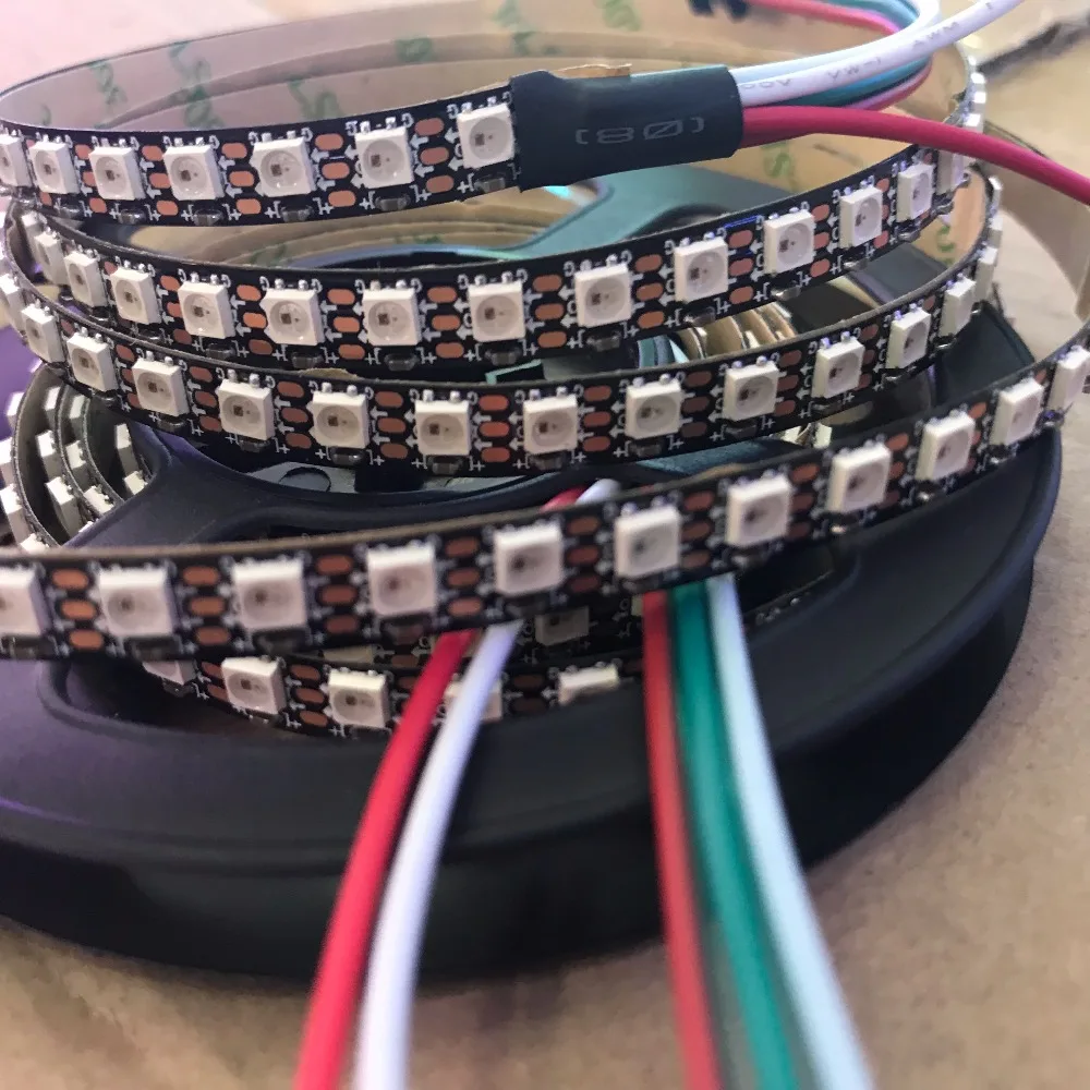 SK6812 MINI 3535 DC5V RGB водонепроницаемый IP67/IP21 as WS2812B 144 светодиодный s/m 8 мм PC-60 Светодиодный s/m 4 мм PC адресуемый светодиодный пиксельный светильник