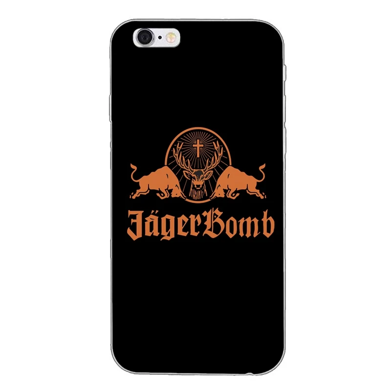 Jagermeister тонкий силиконовый мягкий ТПУ чехол для телефона iPhone X 8plus 7 7plus 6 6s plus 5 5s 5c SE 4