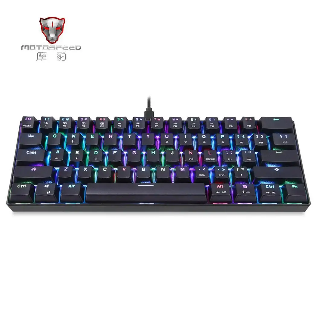 MOTO speed CK61 NKRO механическая клавиатура RGB подсветка с переключателем Kailh BOX игровая 2