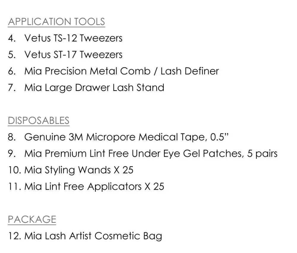 [Комплект] кашемировые ресницы для ресниц Миа набор художников с кашемировыми