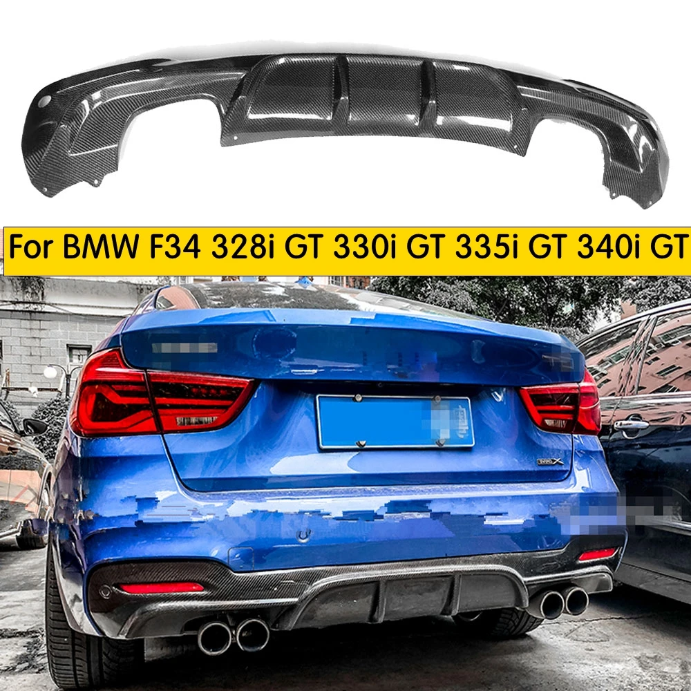 F34 GT диффузор заднего бампера из углеродного волокна для BMW 328i 330i 335i 340i M sport 4 двери