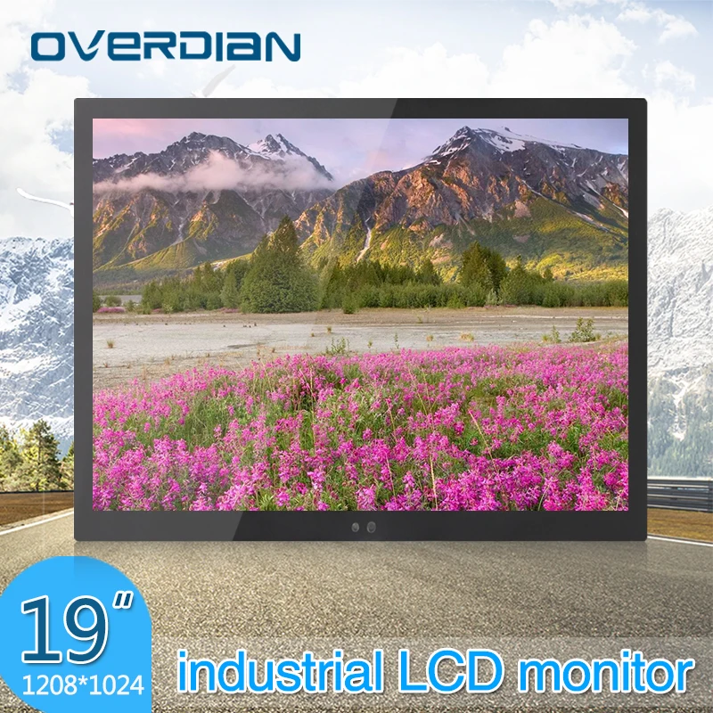 19 дюймов/19 &quotVGA/USB/HDMI интерфейс Промышленный контроль Lcd Сопротивление сенсорный