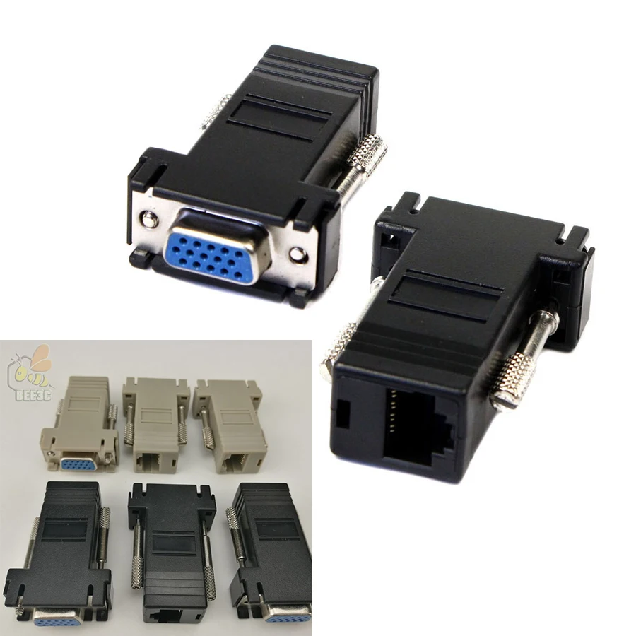 Переходник VGA Мама мама RJ45 300 шт.|female adapter|female vgafemale female |