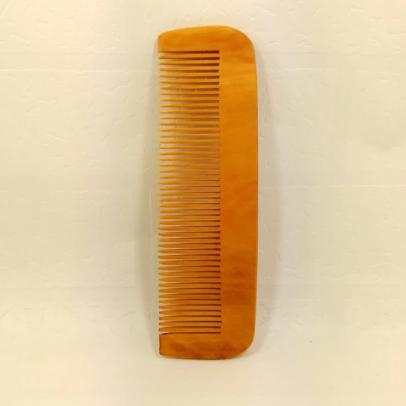 Деревянная расческа с гравировкой волос натуральный персик Антистатическая