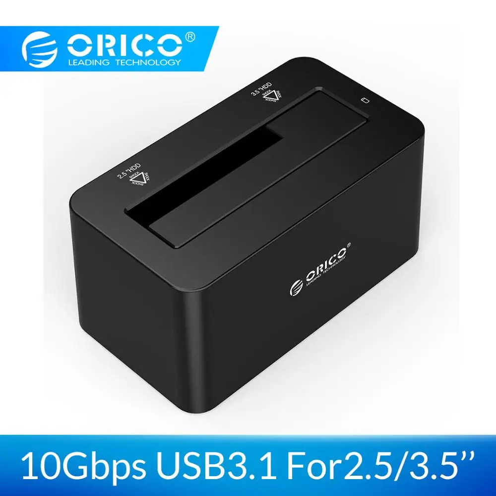ORICO HDD док-станция SATA для USB C 3,1 Gen2 адаптер для 2,5 3," SSD диск чехол HDD коробка док-станция жесткий диск корпус