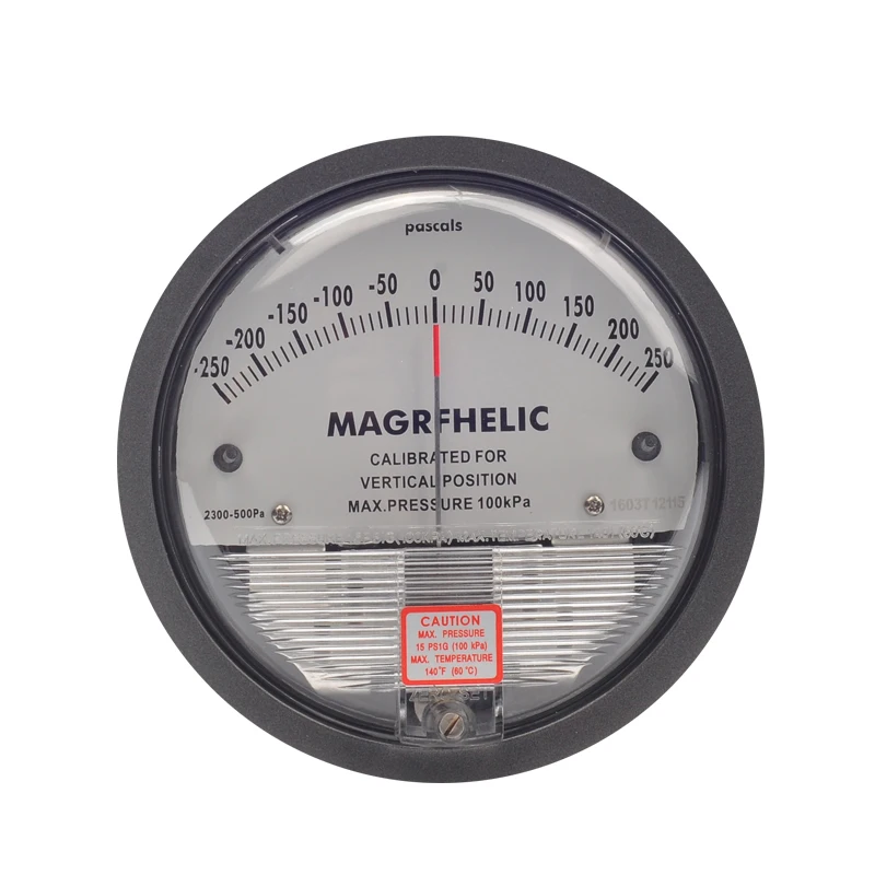 

-250~250PA TE2000 Micro Differential Pressure Gauge High Precision 1/8 "NPT Air Pressure Meter Barometer