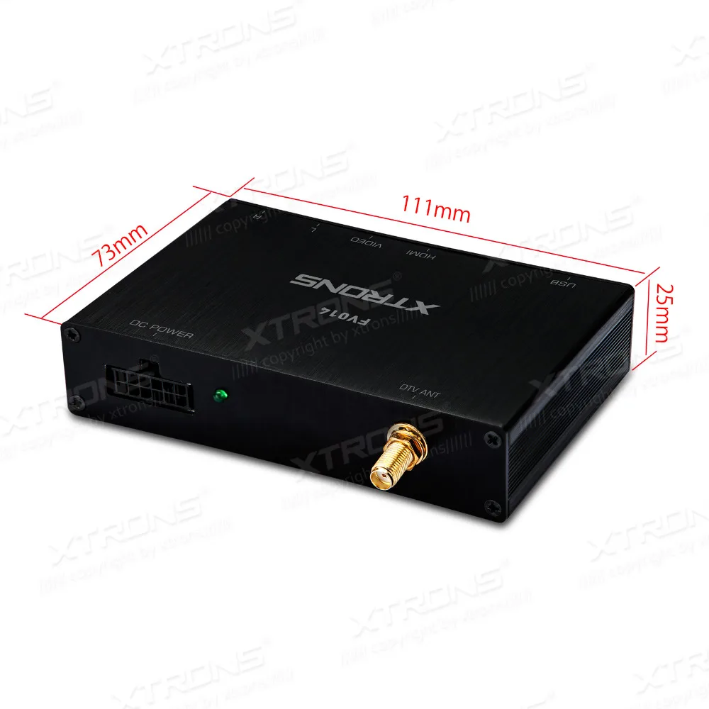 XTRONS FV014/Автомобильный цифровой DVB T/T2 Freeview ТВ тюнер/тройной
