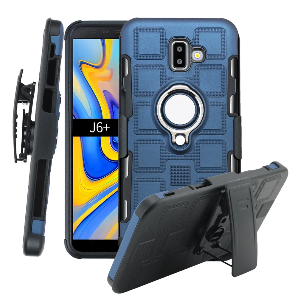 Чехол с полным корпусом для Samsung Galaxy J6 + 2018 J610 кобура зажимом ремня samsung J600