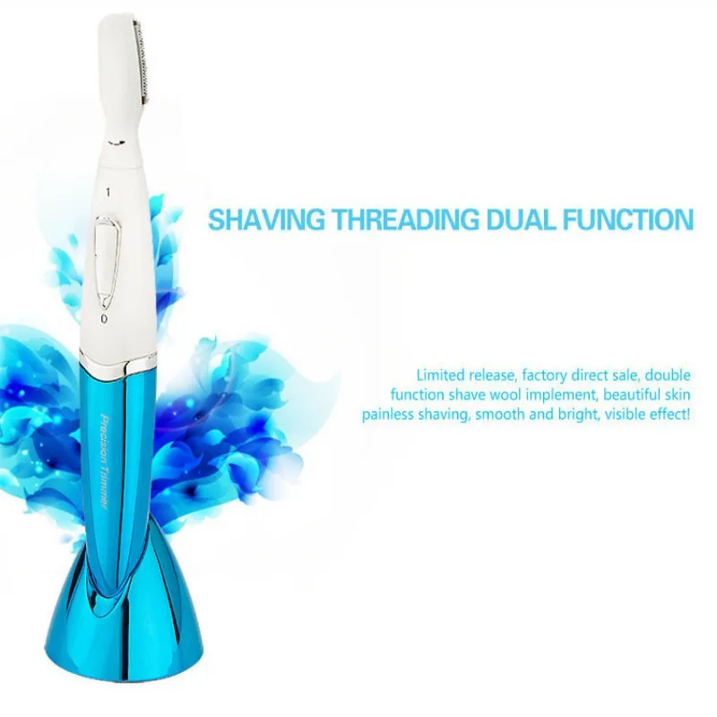 KEMEI Водонепроницаемая мини бритва для женщин электрический триммер бровей