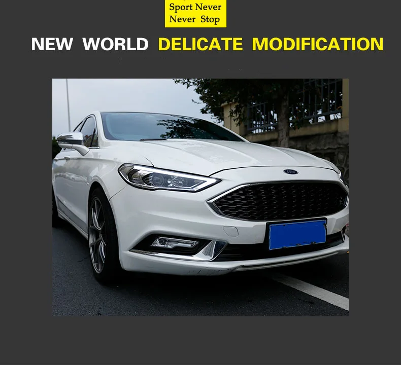 D-YL Автомобиль Стайлинг фара для Ford Mondeo фары fusion светодиодный фары DRL Hid биксеноновые фары объектив