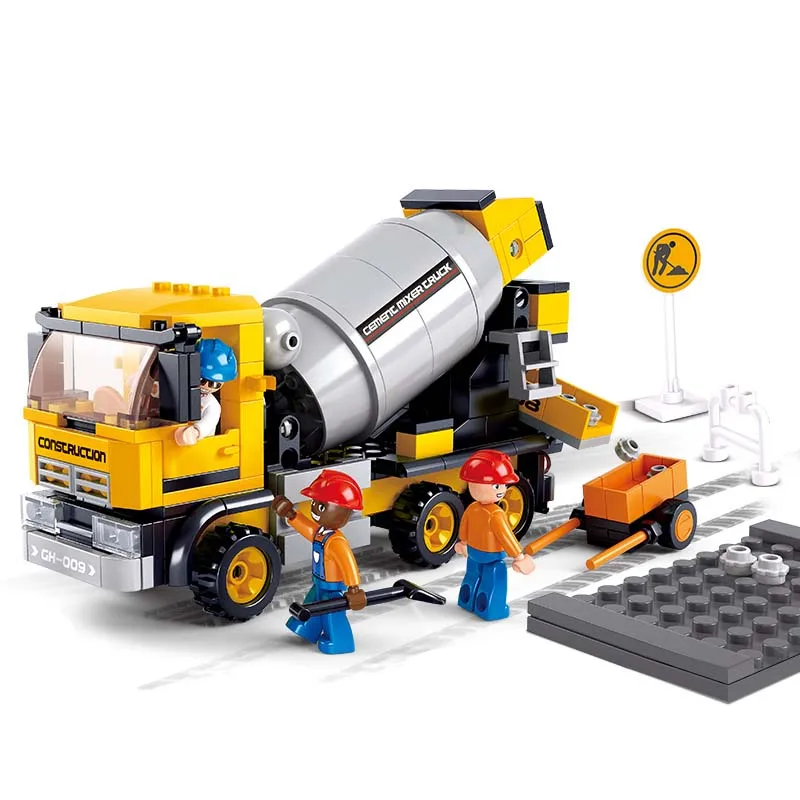 SLUBAN 0550 блок инженерный Бетономешалка модель 296 шт DIY Развивающие строительные